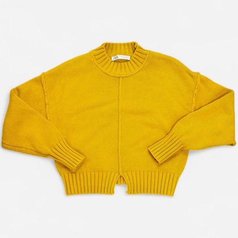 Zara Women's Yellow Jumper